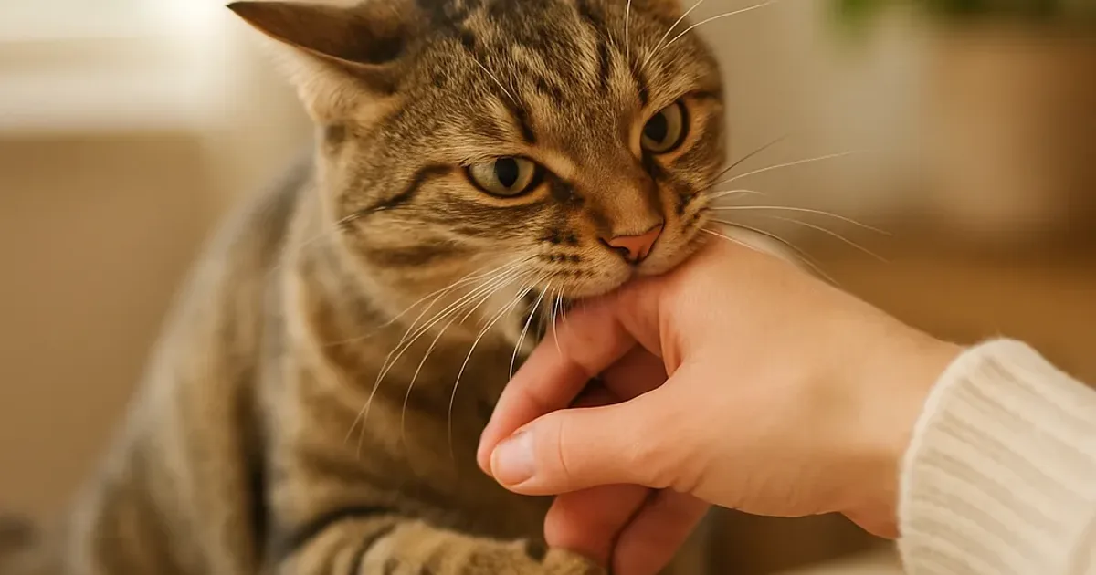 Chat qui mord quand on le caresse : causes + solutions