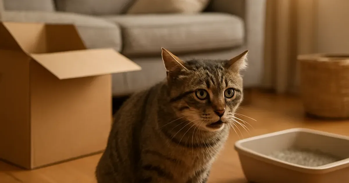 Chat stressé après déménagement : plan apaisant 14 jours
