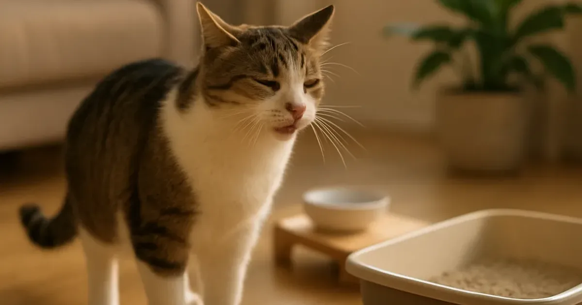 Chat propre mais odeur forte : 8 causes + solutions