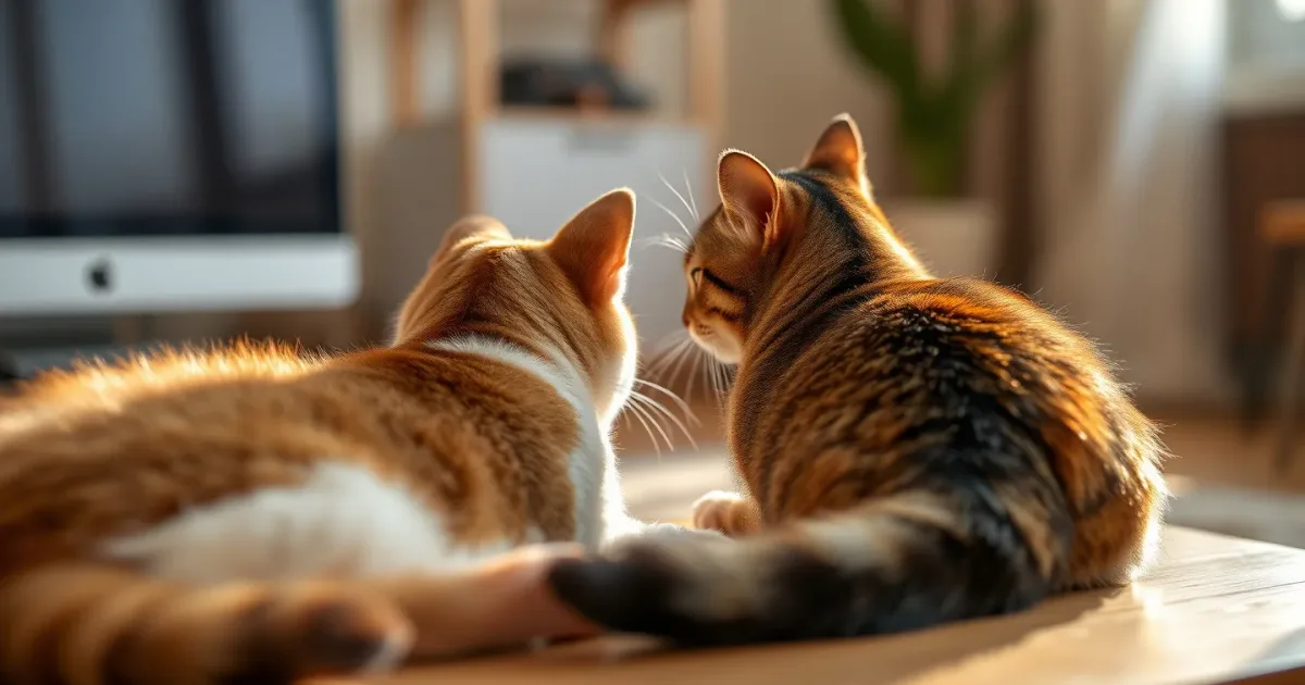 Deux chats, une litière : éviter les tensions au quotidien