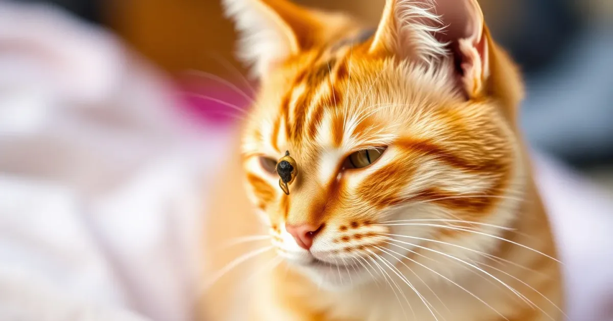 Piqûre d'abeille chez le chat : les bons gestes en 10 min