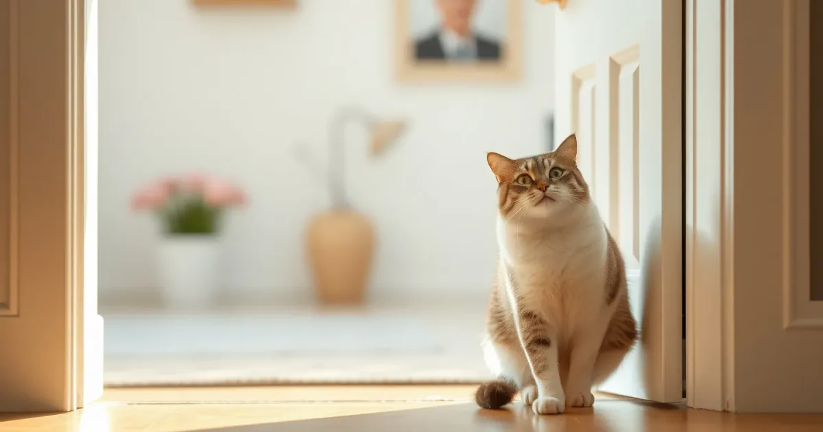 Porte intérieure anti-chat : 9 astuces sans percer