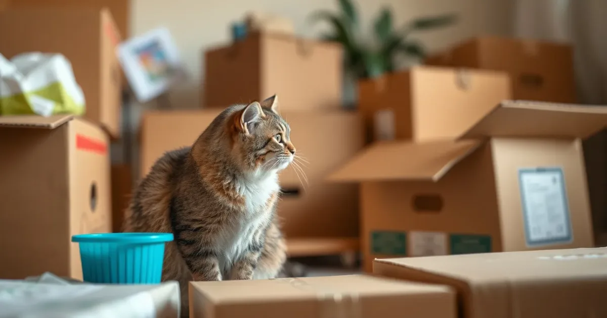Déménagement : cartons, stress et chat curieux, je gère