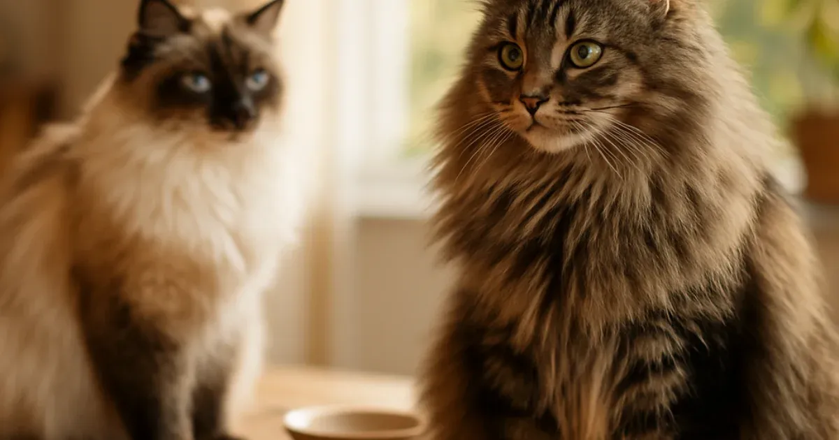 Chats à poils longs